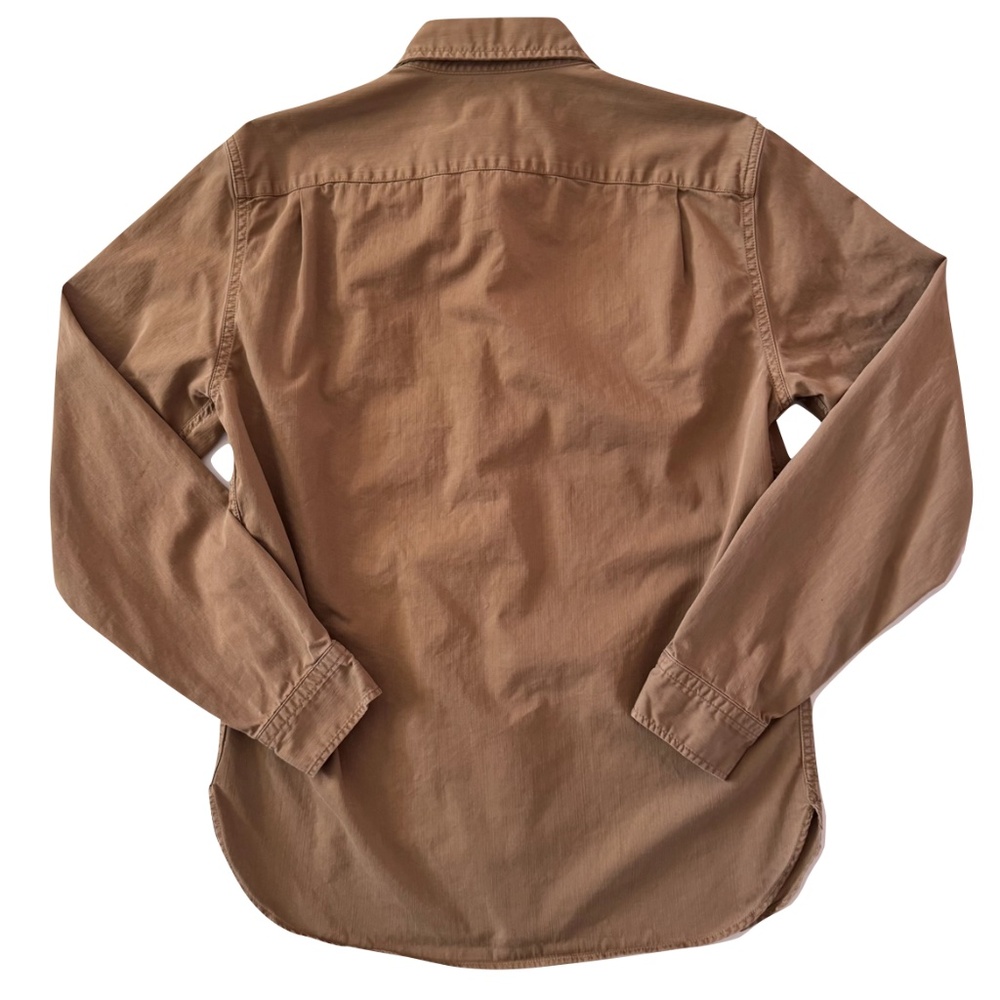 Gap Men's Camel Utility Button Down Shirt Size Me… - image 2